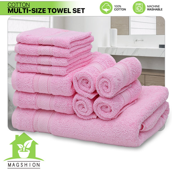 Latitude Run® Kimmarie Bathroom 11 Piece 100 Cotton Bath Towels Hand
